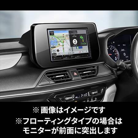 AVIC-RF722 9型フローティングナビ（SD/USB）＋工賃コミコミセット